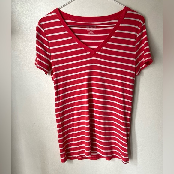Merona V-neck Striped Top M - Picture 2 of 9